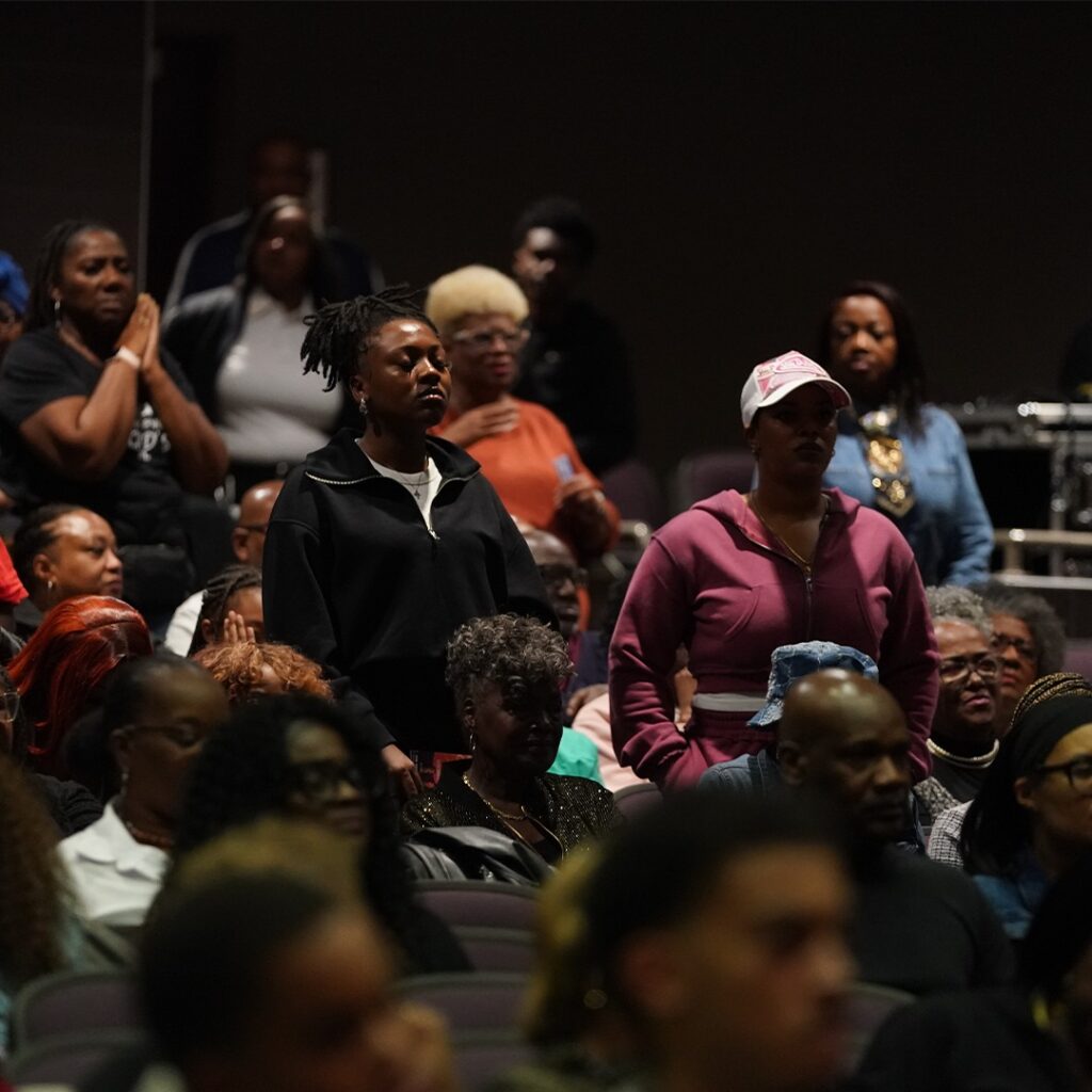 Harvey residents enjoy the Fall into Praise Gospel Concert. Source: The City of Harvey, Facebook (www.facebook.com/CityofHarvey)
